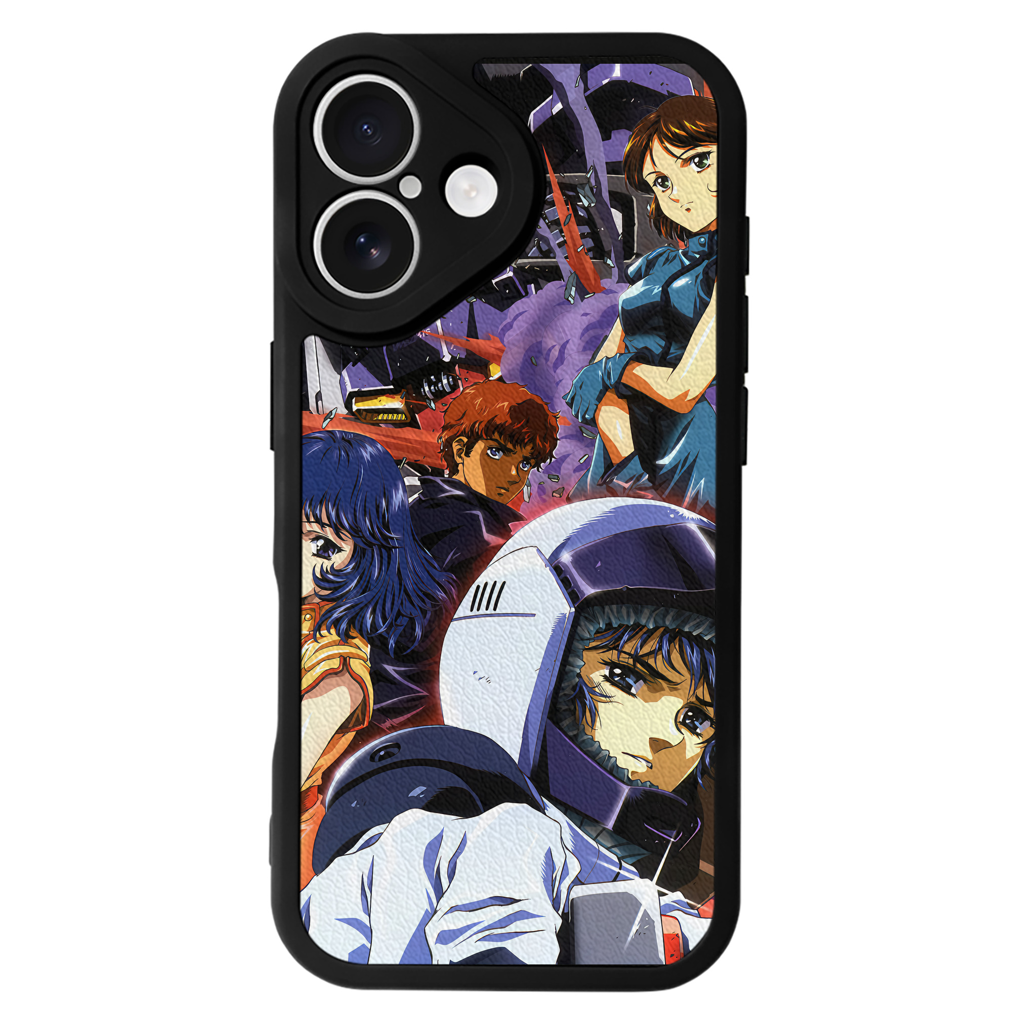 （画像用） 機動戦士ガンダム Mobile Suit Gundam 【iPhone 16シリーズ対応】シリコンスマホケース（レザー調） 材質：シリコン